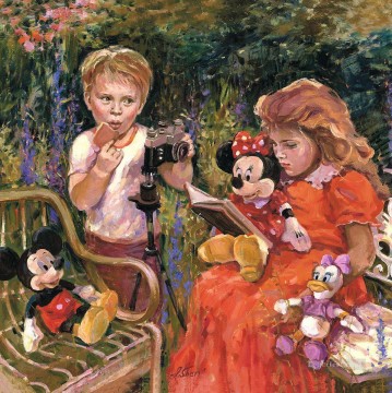  leyendo Pintura - Leerle a Minnie ES Disney